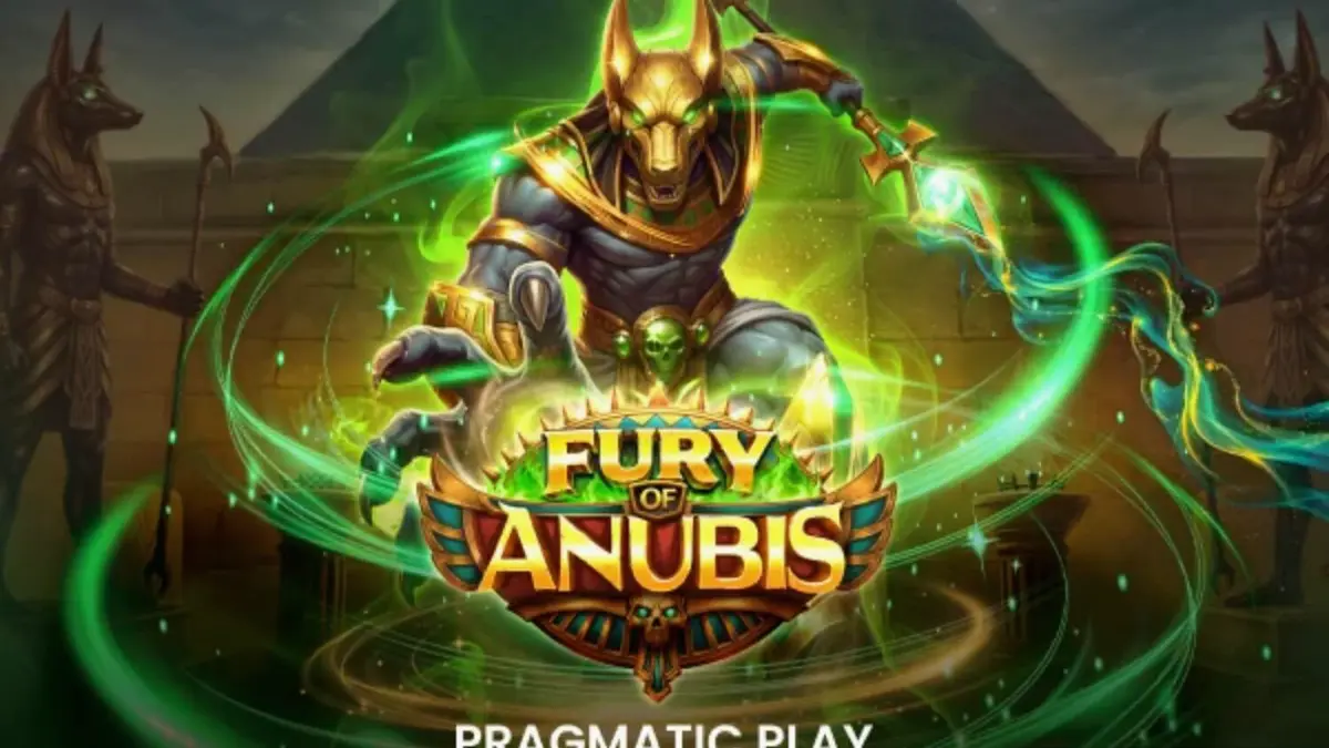 Interface do slot Fury of Anubis com temática egípcia sombria